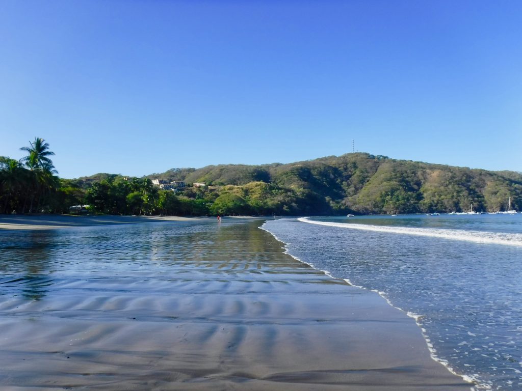 Empty beach in Costa Rica