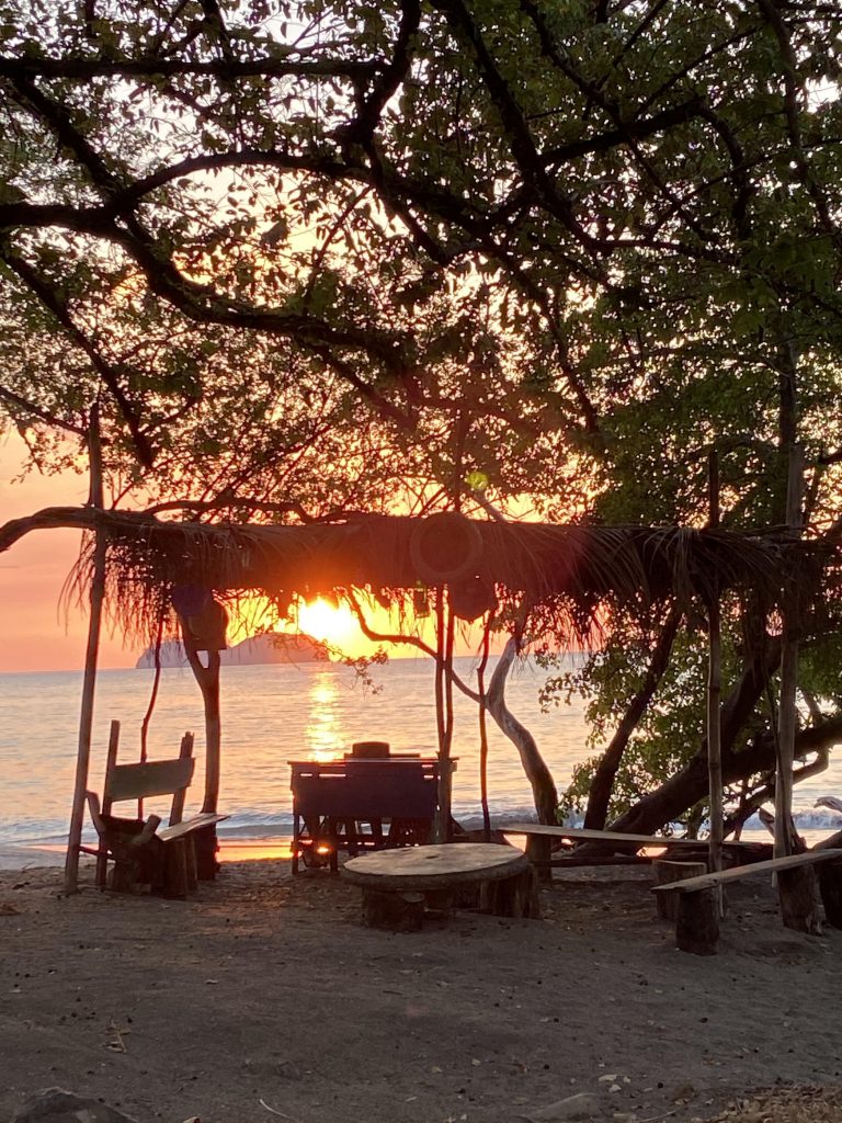 Sunset at Playa Hermosa - beach in Costa Rica