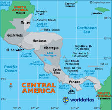 Map of Costa Rica - Costa Rica is not an island