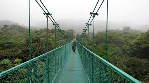 Walking bridge in Costa Rica