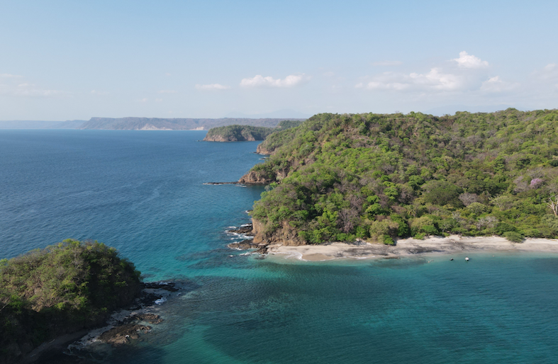 Playa Nacazcol drone photo showing Costa Rica's biodiversity