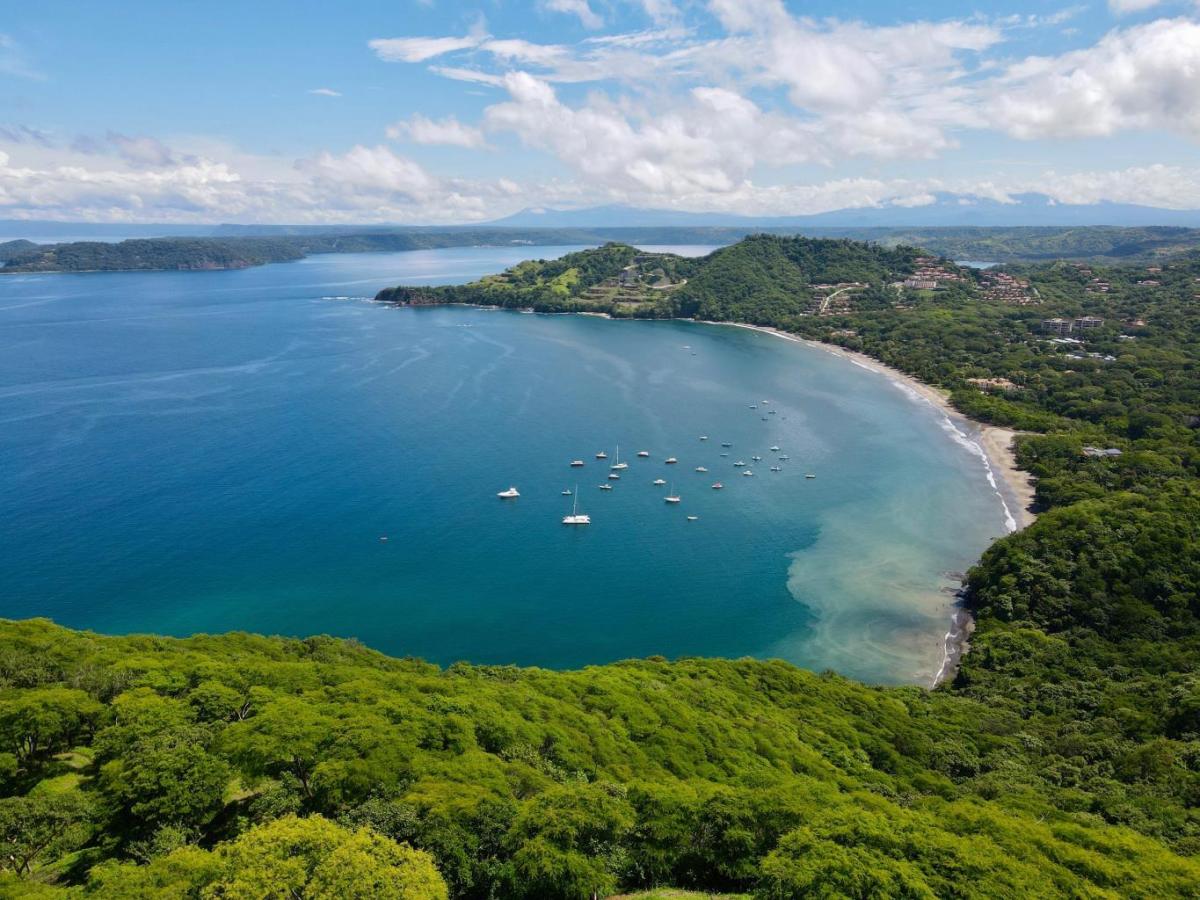 Aerial view of coast of Costa Rica