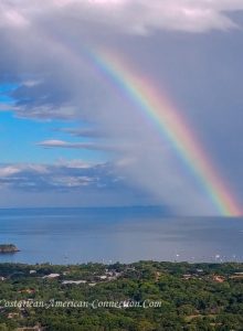 Rainbow over the Pacific in Costa Rica