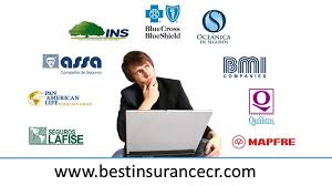 Logos of insurance companies in Costa Rica